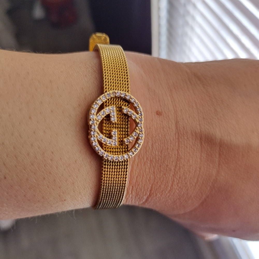 Gucci Stainless Steel Bracelet. Gem